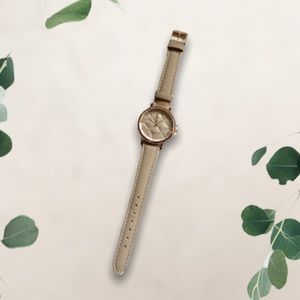 FREE W/ PURCHASE Taupe Faux Leather Watch